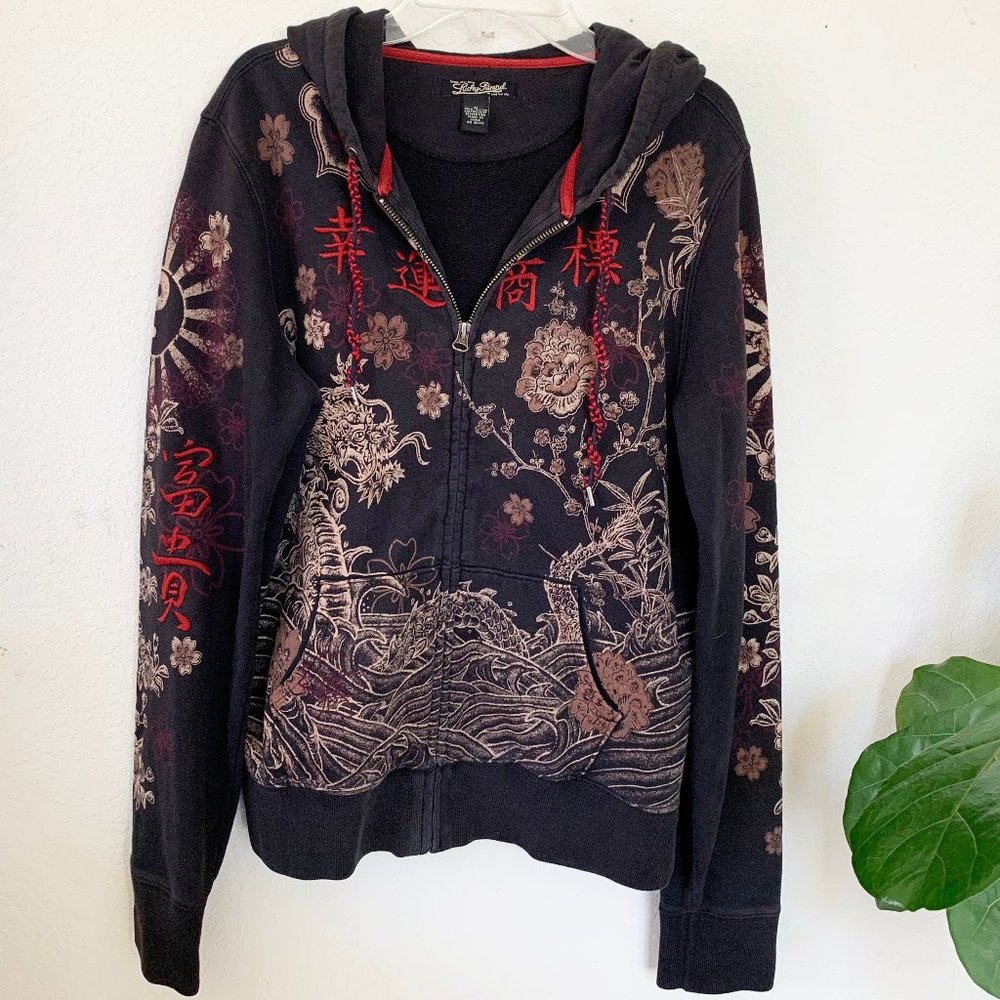 Lucky Brand Embroidered Hoodie